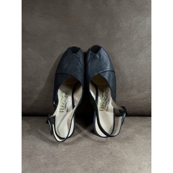 Salvatore Ferragamo Women’s Sling Back Shoes Size 6/ Made in Italy - Picture 4 of 8